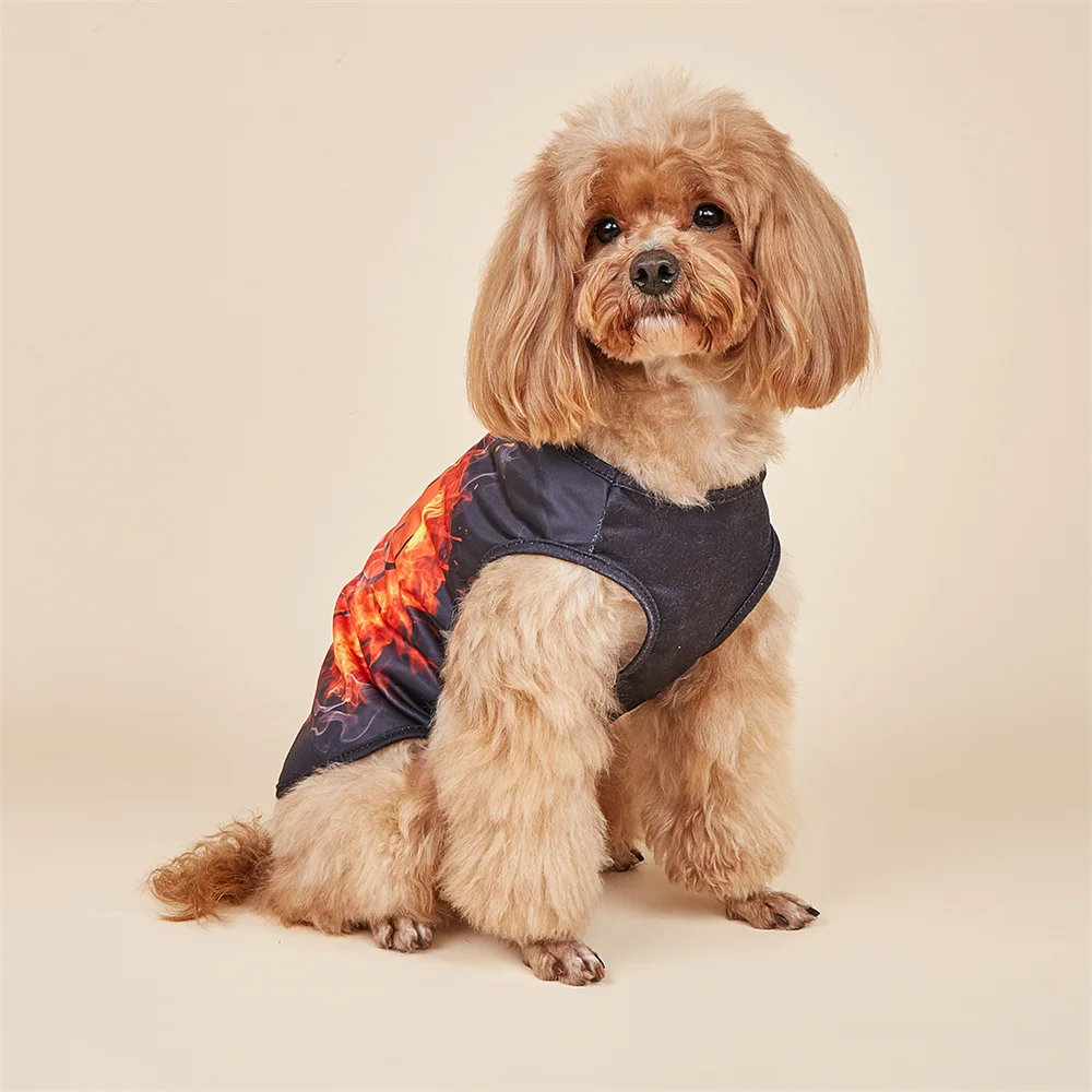 Sports Basketball Pattern Pets Vest Dog Tank Top Cute  Breathable Pet Clothes Sleeveless T-Shirt for Puppy Cat