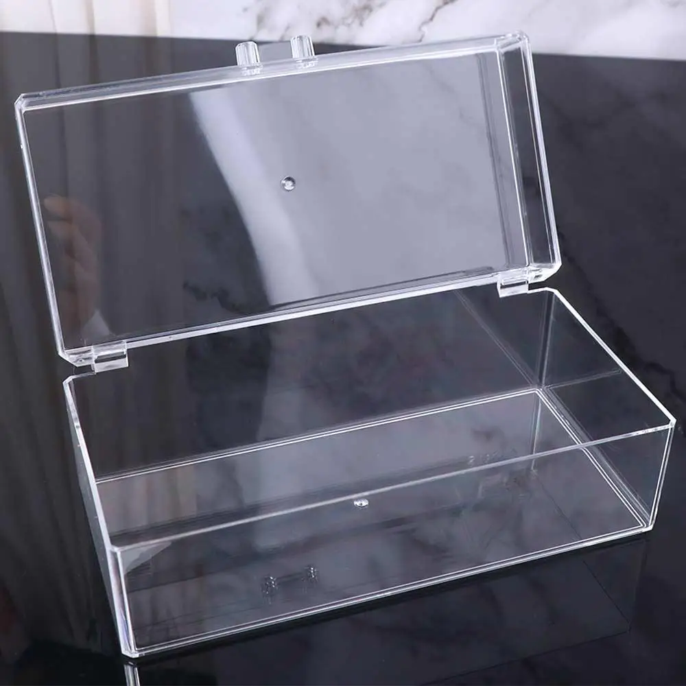 Large Capacity Photo Card Storage Box DIY Saving Space Card Storage Box Acrylic Compartment Container Case with Lid