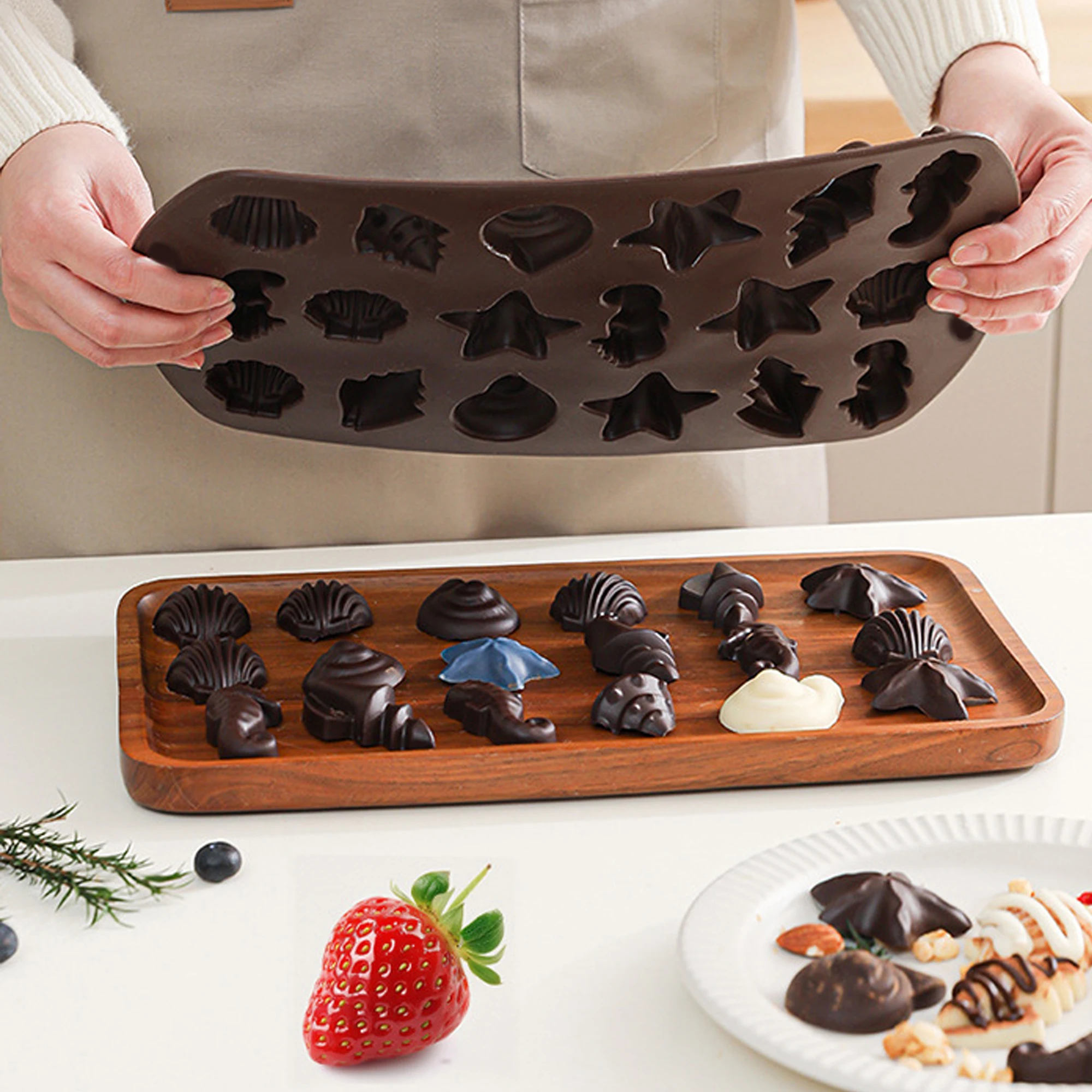1 buah cetakan permen Natal be - Silicone Mold Baking ulasan dan harga