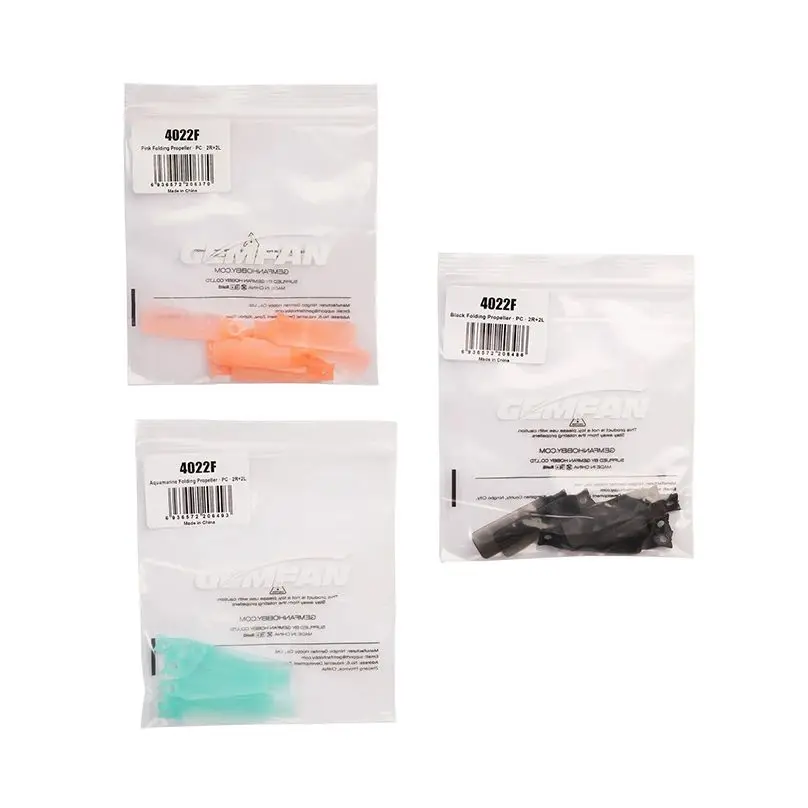 10Pairs (10CW + 10CCW) GEMFAN 4022F Opvouwbare PC Propeller 2.2in Pitch Props Speciaal Ontworpen voor DJI FLIP Drone