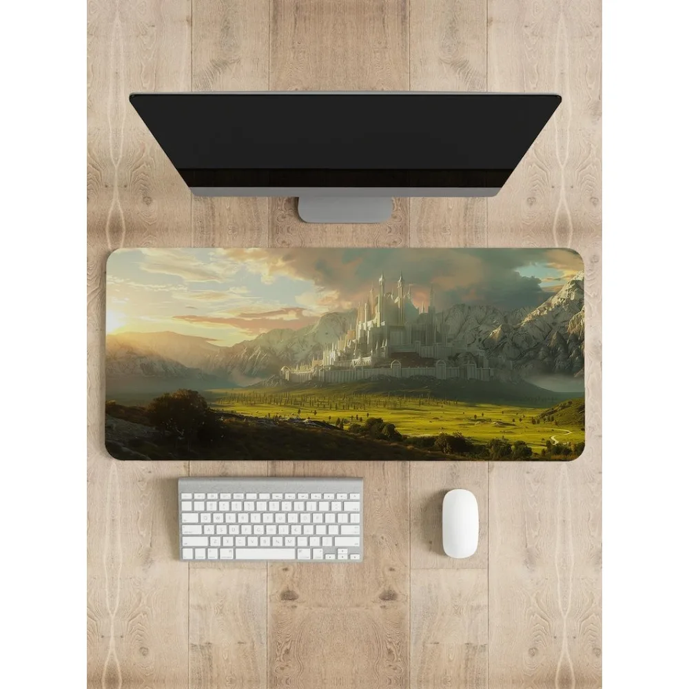 Gaming Mouse Pad: Stitched Edges, Vibrant Print desk accessories desk organizers and tray salfombrillas para escritorio