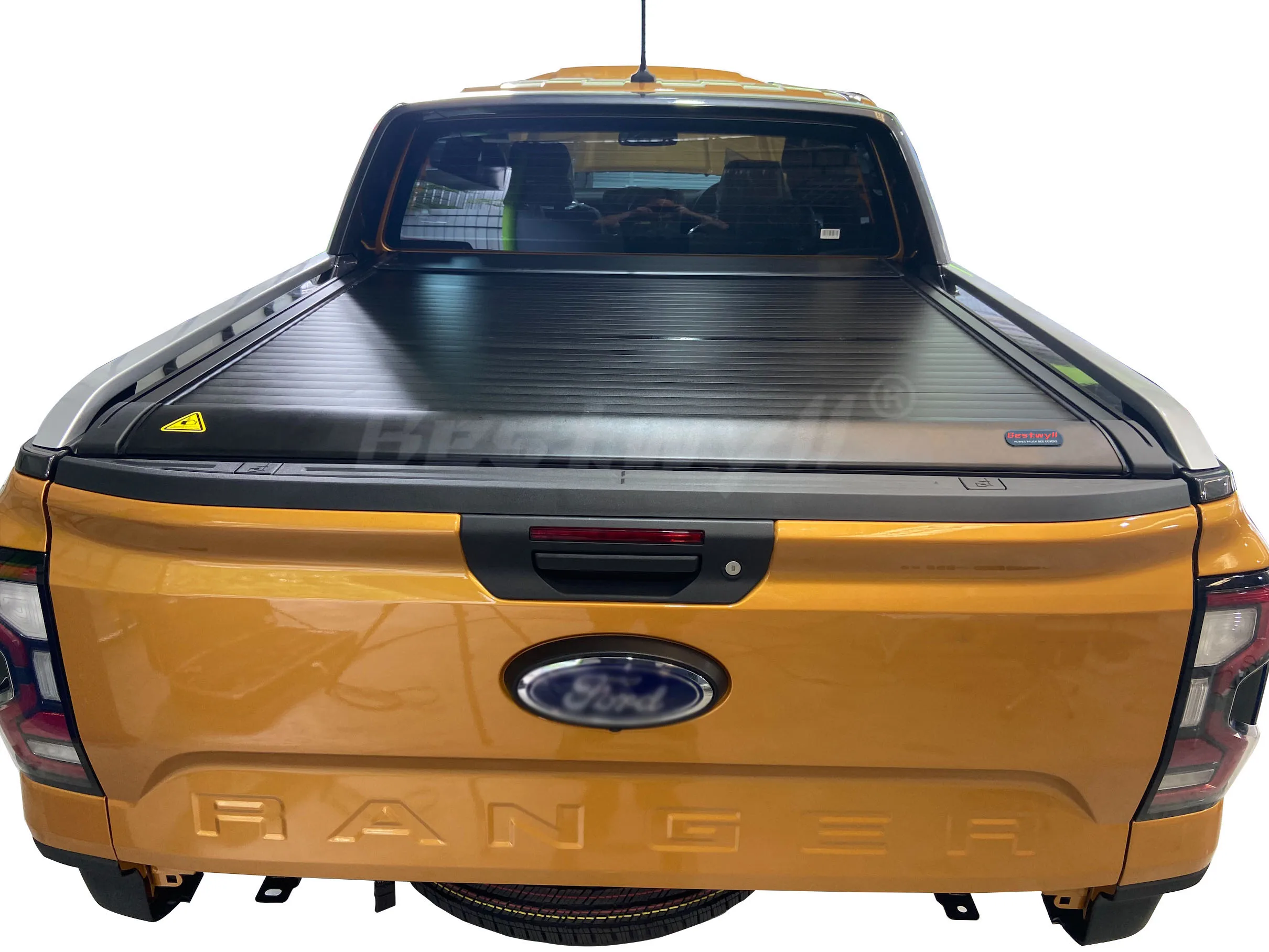 BESTWYLL New Automatic Back Roller Lid Truck Bed Electric Pickup Retractable Tonneau Cover For 2023 Ford Ranger Wildtrak E-F81