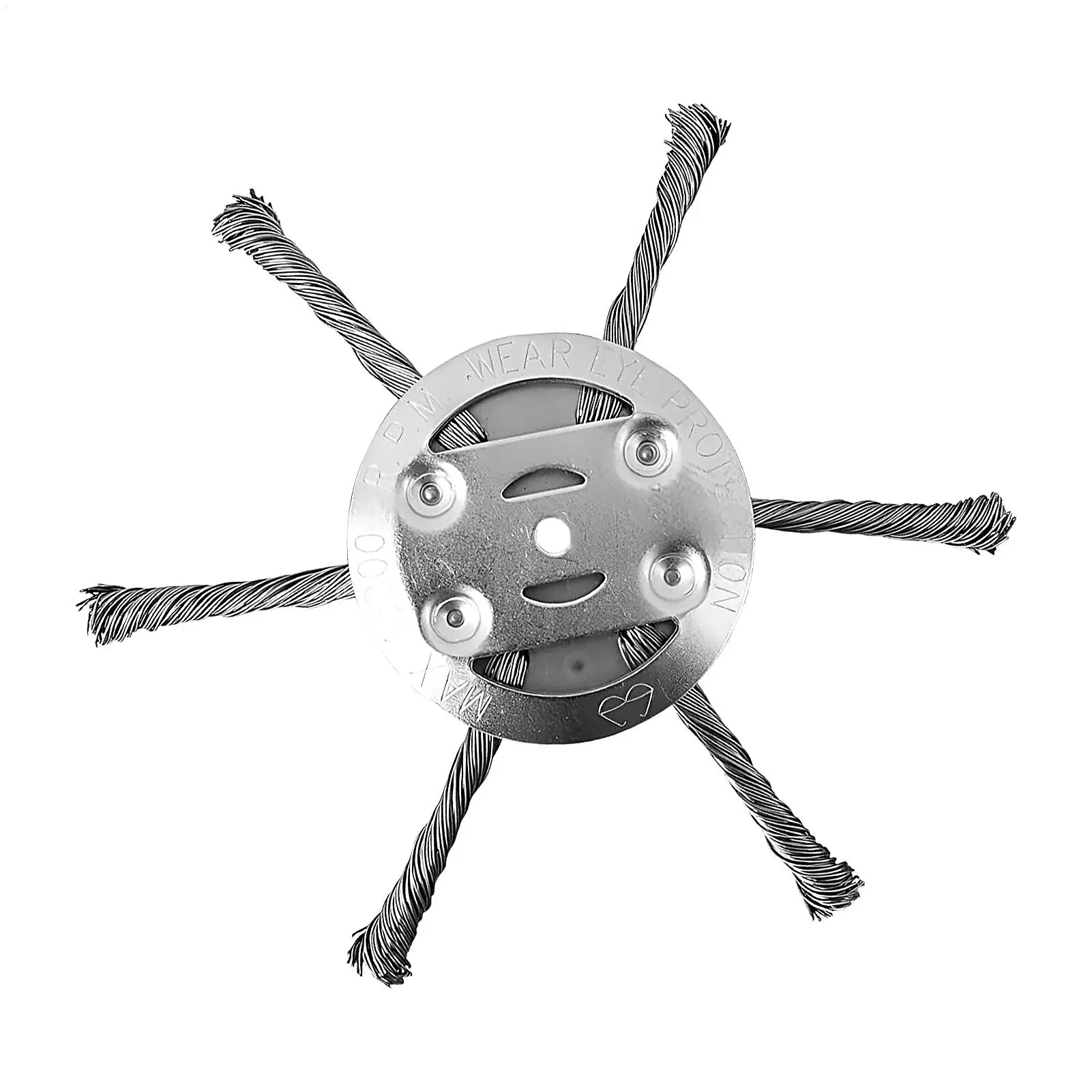 1Pcs 6 Inch Universal Weeds Brush Head Steel Wire Wheel Grass Trimmer Head Sturdy Removal Moss Durable For Cutters Weeds Brush