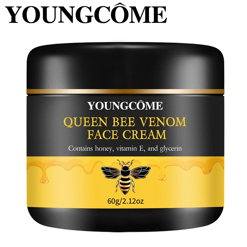 Crème visage anti-âge Queen Bee Venom – Boost de collagène et hydratation profonde, réduction des rides, hydratant jour/nuit pour toutes les peaux