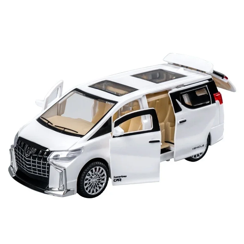 Simulation multifonctionnelle de luxe, modèle de Van d'affaires, jouet à inertie, son et lumière, voiture jouet pour enfants, cadeau d'anniversaire et de vacances