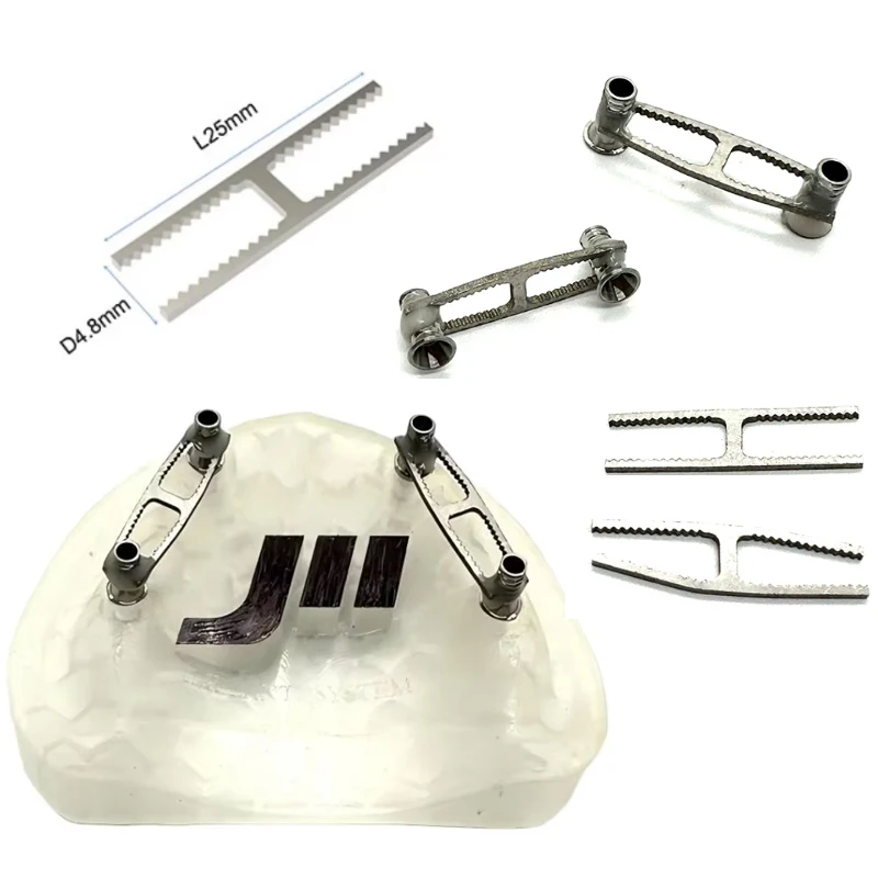 Dental Implant Impression Splinting Bar Dental Lab Fits Straumann & Nobel Temp Bridge & Multi-Implant Analog Connection 10Pcs
