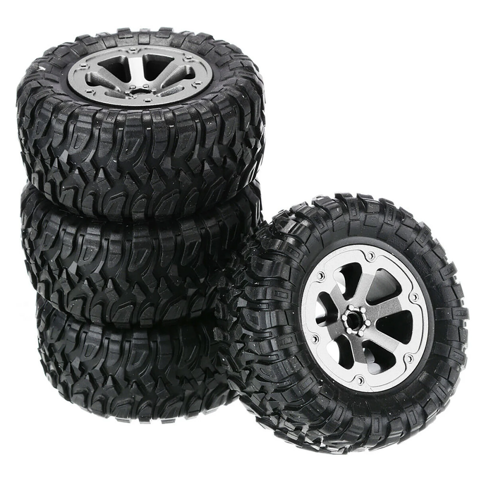 

Remote Control Monster Truck 85mm Rubber Tire Tyres for WPL B14 C24 Military 1/16 RC Car Truck Tires Tyres Spare Parts