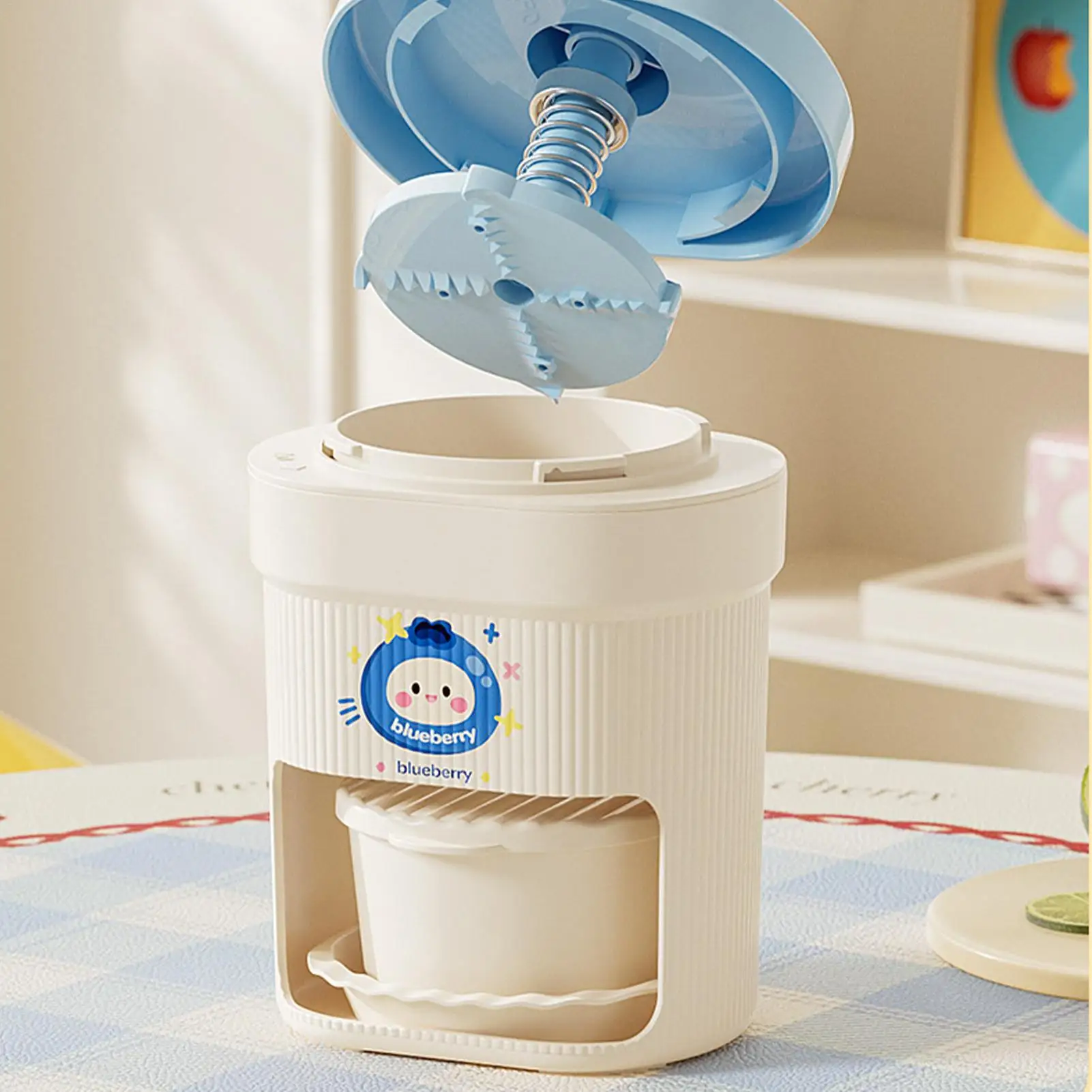 Manual Ice Shaver Cute Portable Manual Hand Crank Shaved Ice Machine for Margaritas Cocktails Cold Drinks Home Party Family