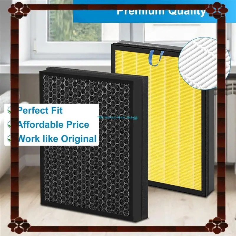 HEPA Filter Vital 200S Air Purifier Replacement, For LEVOIT Air Purifier Vital 200S, Vital 200S-RF-PA, 3-In-1 HEPA Filter White