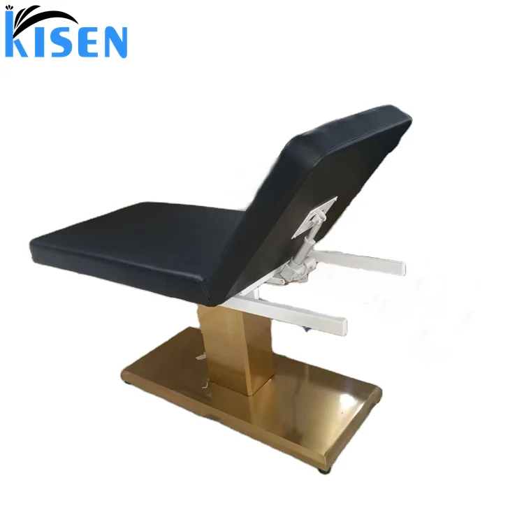 Kisen salon furniture beauty spa equipment lettino per massaggi extension letto per ciglia in velluto con copertura e cuscino