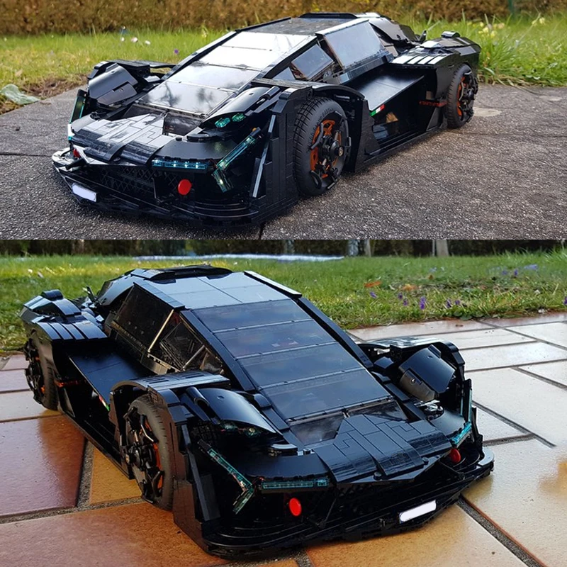 ICONS MOC Technical Car Lamborghinis Millennio Terzo City Speed Champions Supercars Sets Building Blocks Kid Toys Christmas Gift