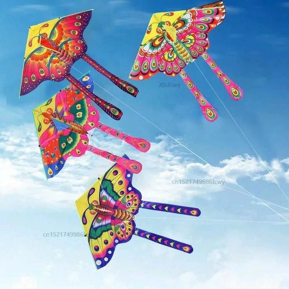 

Colorful Butterfly Kite 90x50cm Foldable Funny Toys Outdoor Bright Cloth Kites Decoration Outdoor Fun Children Adults Supplies