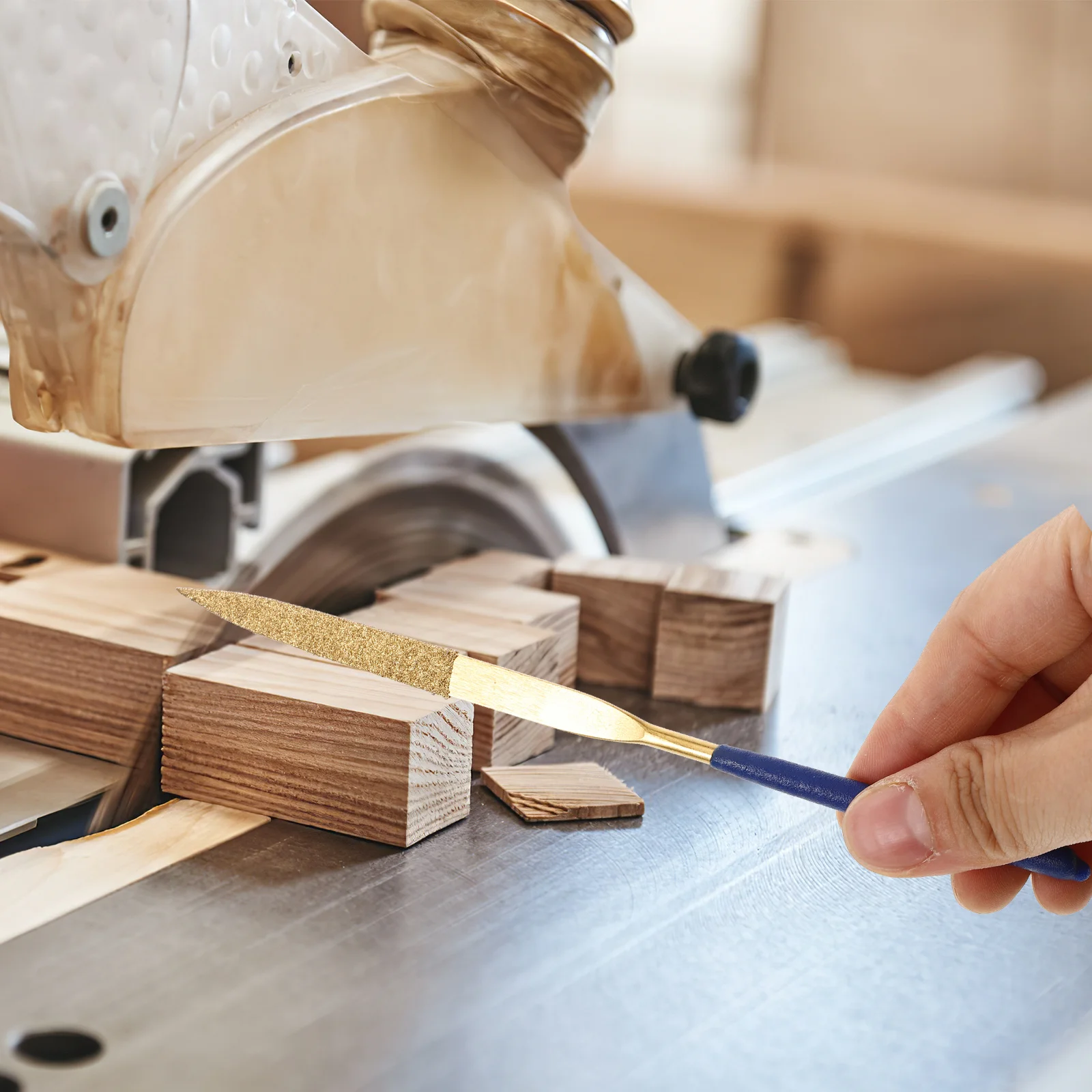 

10Pcs Diamond Titanium File Set Woodworking Metalworking Hand Tools for Steel Plastic Crafting Precision Trimming