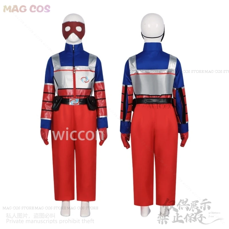 Anime Cartoon Kids Children Henry Cosplay Costume uniforme maschera parrucche pericolo ragazzi gilet pantaloni cintura abiti Halloween Carnival Suit