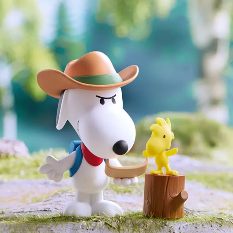 Original Peanuts Anime Blind Box Snoopy Travel Partner Series Kawaii Action Figure Desk Decor Ornament Toy Collectible kids Gift view 4
