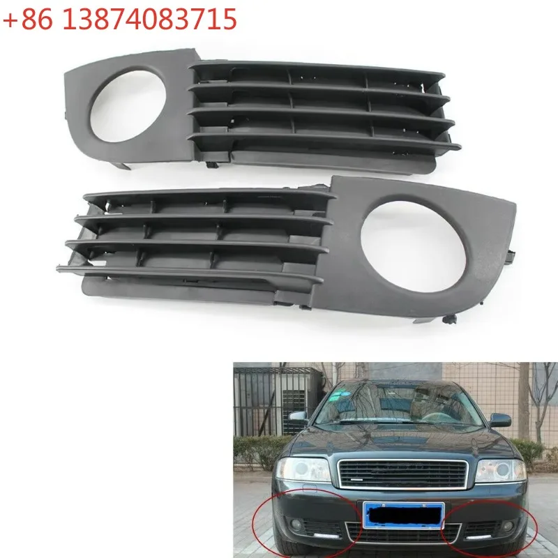 AEF2-Car Fog Light Lamp Cover Bumper Grill Fit For - A6 C5 2002-2005