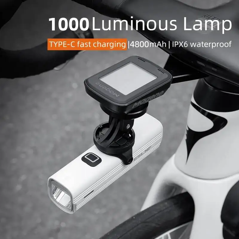 

ESLNF Light Front Bike High Rainproof Bicycle Road Night Safety Headlight 1000Lm Cycling Aluminum Alloy MTB