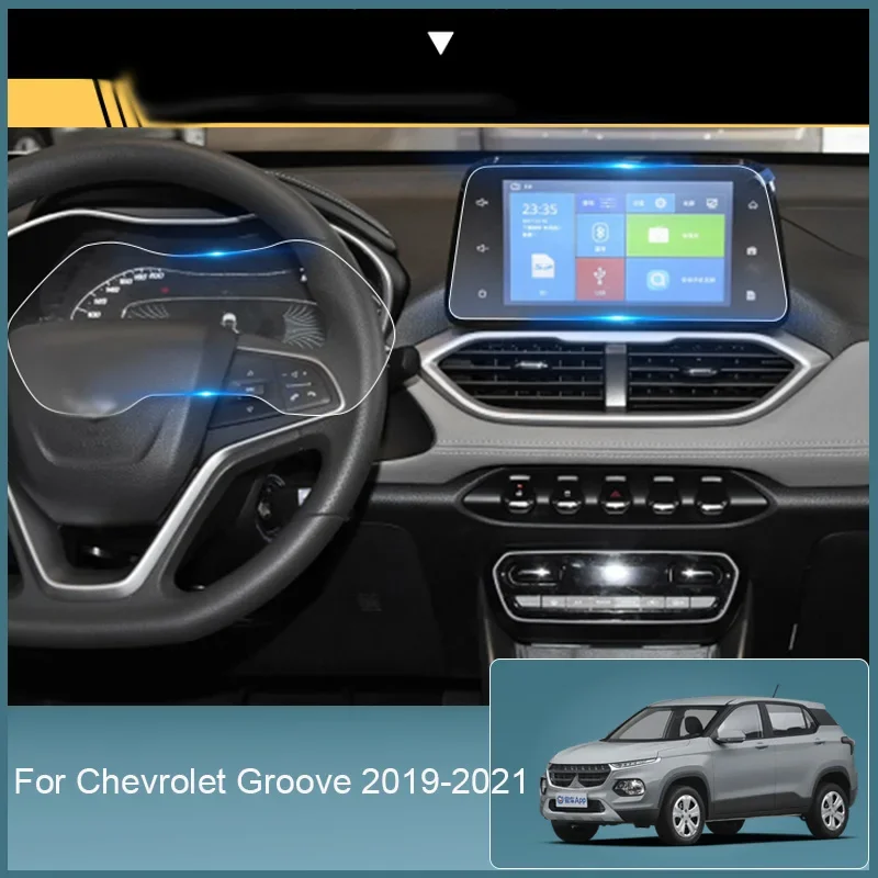 

Дисплей приборной панели автомобиля, наклейка из ТПУ для Chevrolet Groove 2019-2021, GPS-навигация, экран, защитная закаленная пленка, автоаксессуары