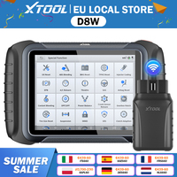 XTOOL D8W Wireless All System Car Diagnostic Tool Bidirectional OBD2 Scanner Online ECU Coding  Active Test 3-Year Update