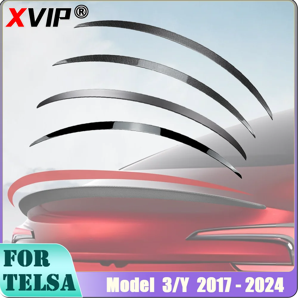 

XVIP Spoiler For Tesla Model Y 21-24 ABS Carbon Fiber Original Wings Fit Model 3 17-23 Exterior Accessories Fit Model 3 Highland