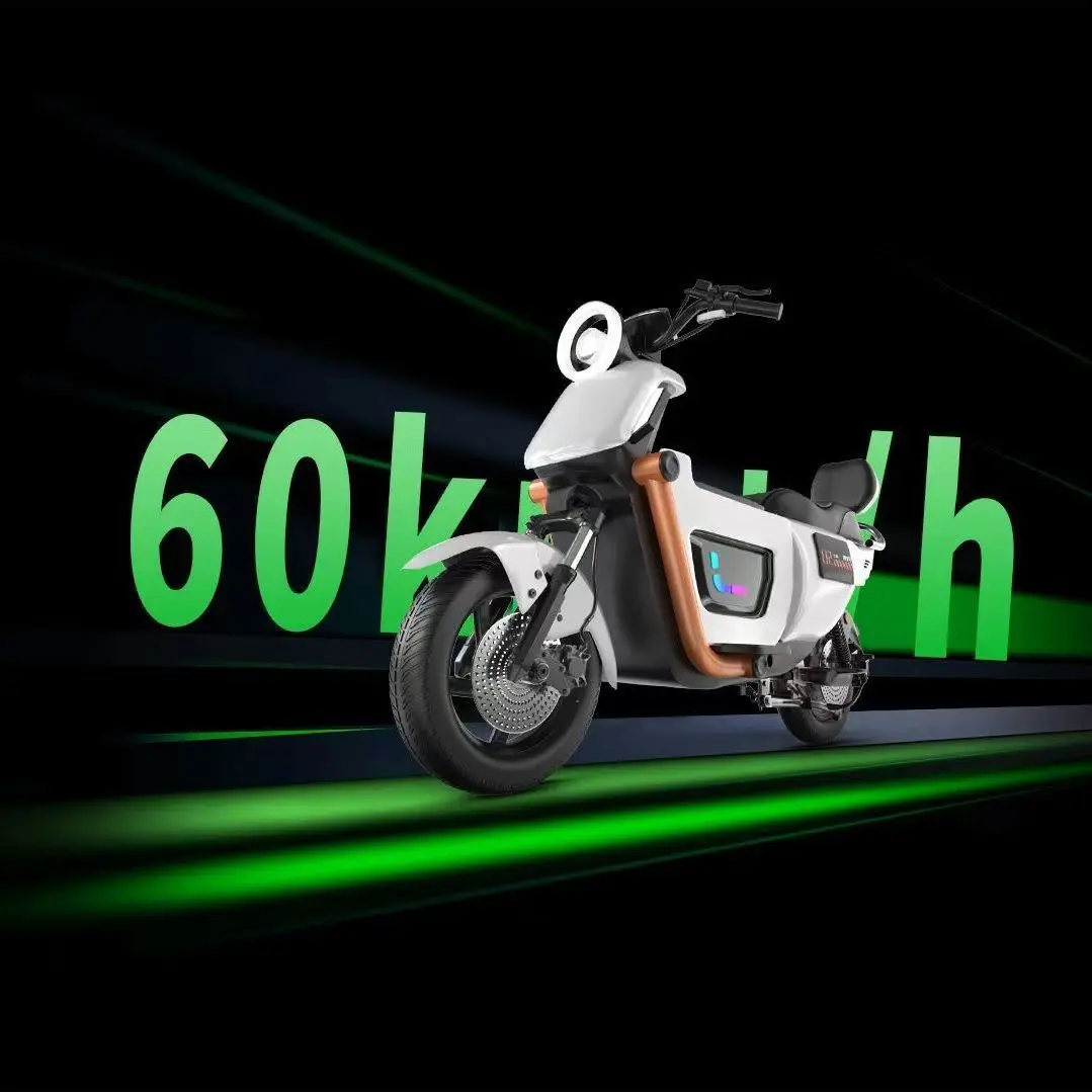 New electric motorcycle high-power high-speed battery car takeaway long-distance running king adult