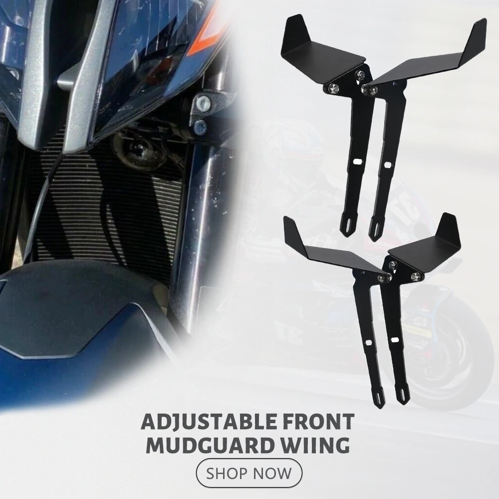 

Motorcycle Parts Front Mudguard Downforce Spoilers WIing For 1290 Superduke 1290 Super Duke R RR EVO 2018- 2023 2022 2021 2020