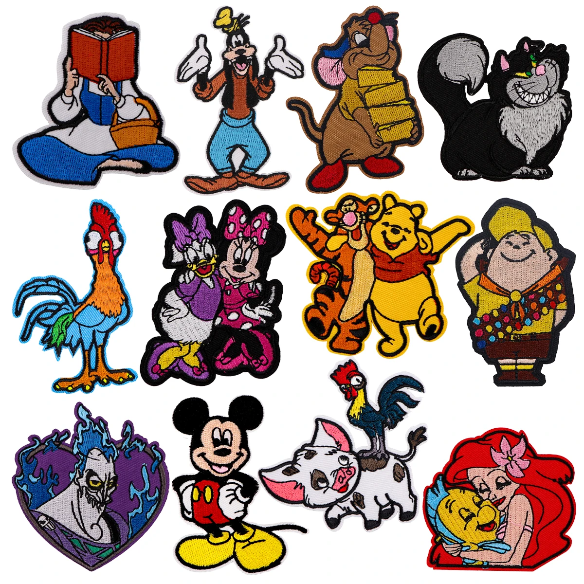 Classic Characters Patch Cartoon Embroidered Patches On Clothes Iron On Patches For Clothing DIY Patch Jackets Sew Stickers Gift