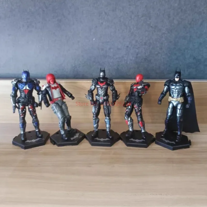 Original In Stock F5 Roundd Culture Batman: Arkham Knight Deathstroke Red Hood Assemble Movable Model Toys Collect