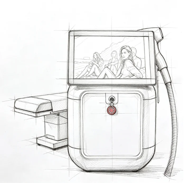 4 IN1 5 Wavelength 755‑1064nm Diode Laser Hair Removal Device Ice Point FAC Tech Permanent Hair Remover Salon Equipment