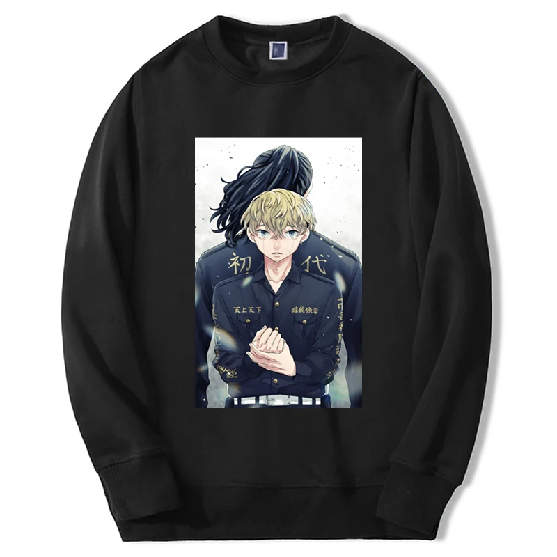 

Hot Anime Tokyo Revengers Hoodies Men Women Mikey Manga Graphic Sweatshirts Hip Hop Oversize Crewneck Sudaderas Hombres Moletom