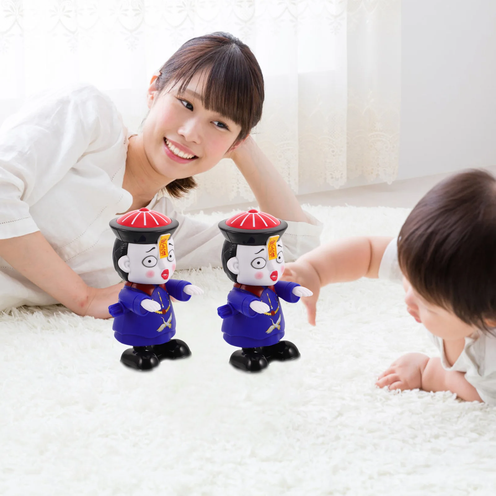 2Pcs Halloween Clockwork Jumping Windup Party Favor Goodie Bag Stuffers Novelty Gifts for Kids Birthday Classroom Prizes