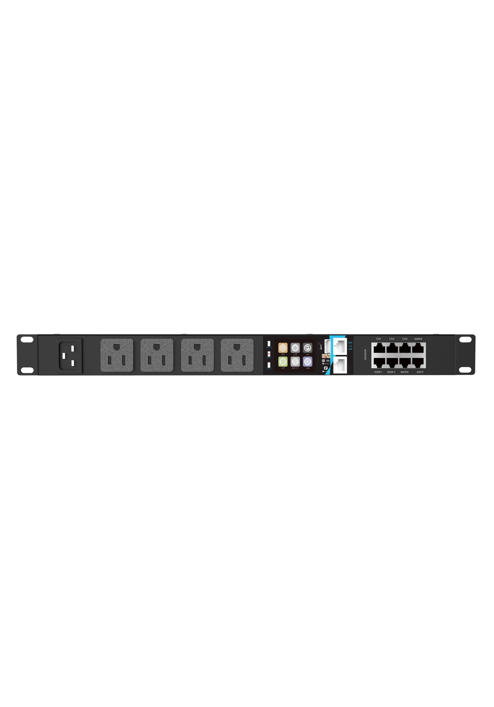 Pdu Power Strip,data Center PDU,4-Port US Standard Intelligent PDU With IO Port | MQTT MODBUS SNMP TELNET Protocols