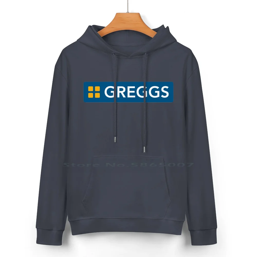 Greggs Logo Pure Cotton Hoodie Sweater 24 Colors Greggs Logo Sayers Nandos Sausage Roll Pastry Bakery Pasty Takeaway Dominos