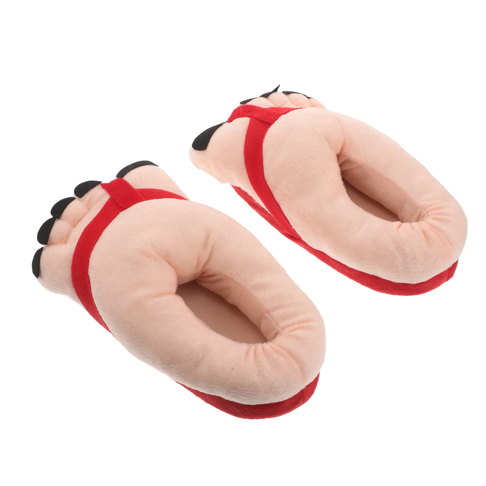 1Pair Giant Feet Slippers Adult Oversized Funny Bare Feet Slippers for Cosplay Halloween Decor Masquerade Parties Family Novelty