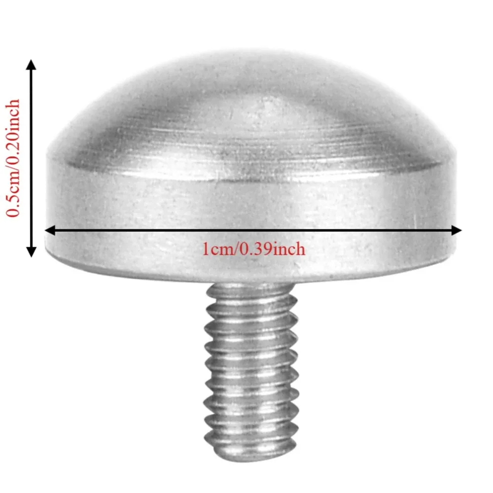 Stainless Steel Dial Indicator Probe M2.5 Thread 10mm Diameter Spherical Point Contact Point Silver Depth Gauge Tip - view 6