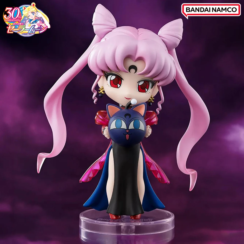 

BANDAI Figuarts mini Pretty Soldier Sailor Moon Black Lady Crystal Star Compact Edition Anime Figure Action Figurine Model Toys