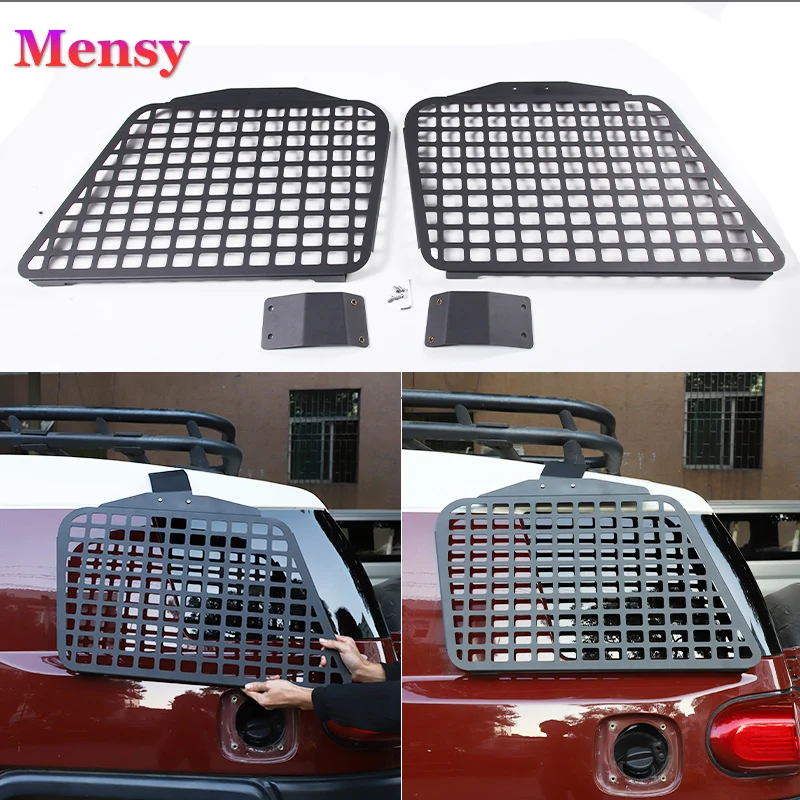 

Aluminum Alloy Car Rear Side Window Glass Armor Protective Decoration Frame Cover For Toyota FJ Cruiser 2007-2021 Accessories