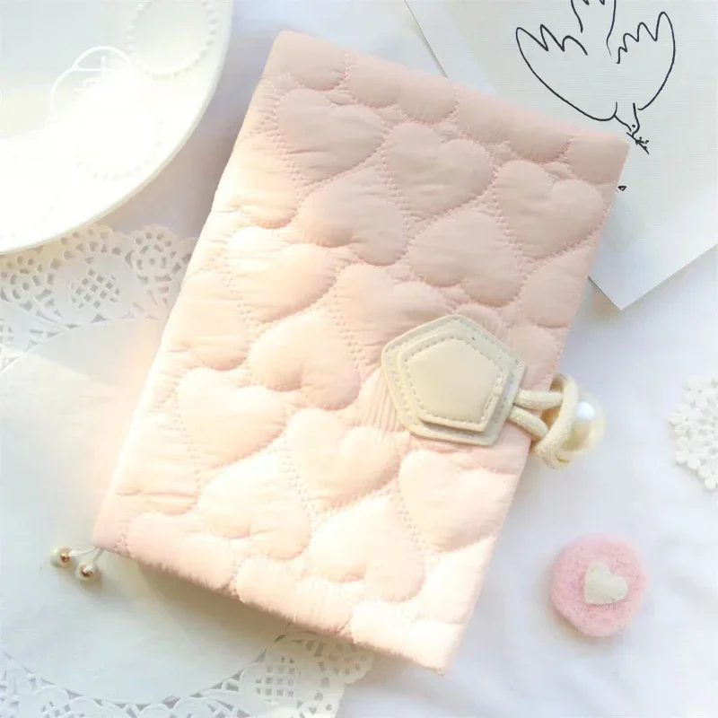 【Pearl Sweetheart】Original Handmade A5 A6 Notebook Diary Covers Protector Book Sleeve Crafted Fabric Products Commemorative Gift