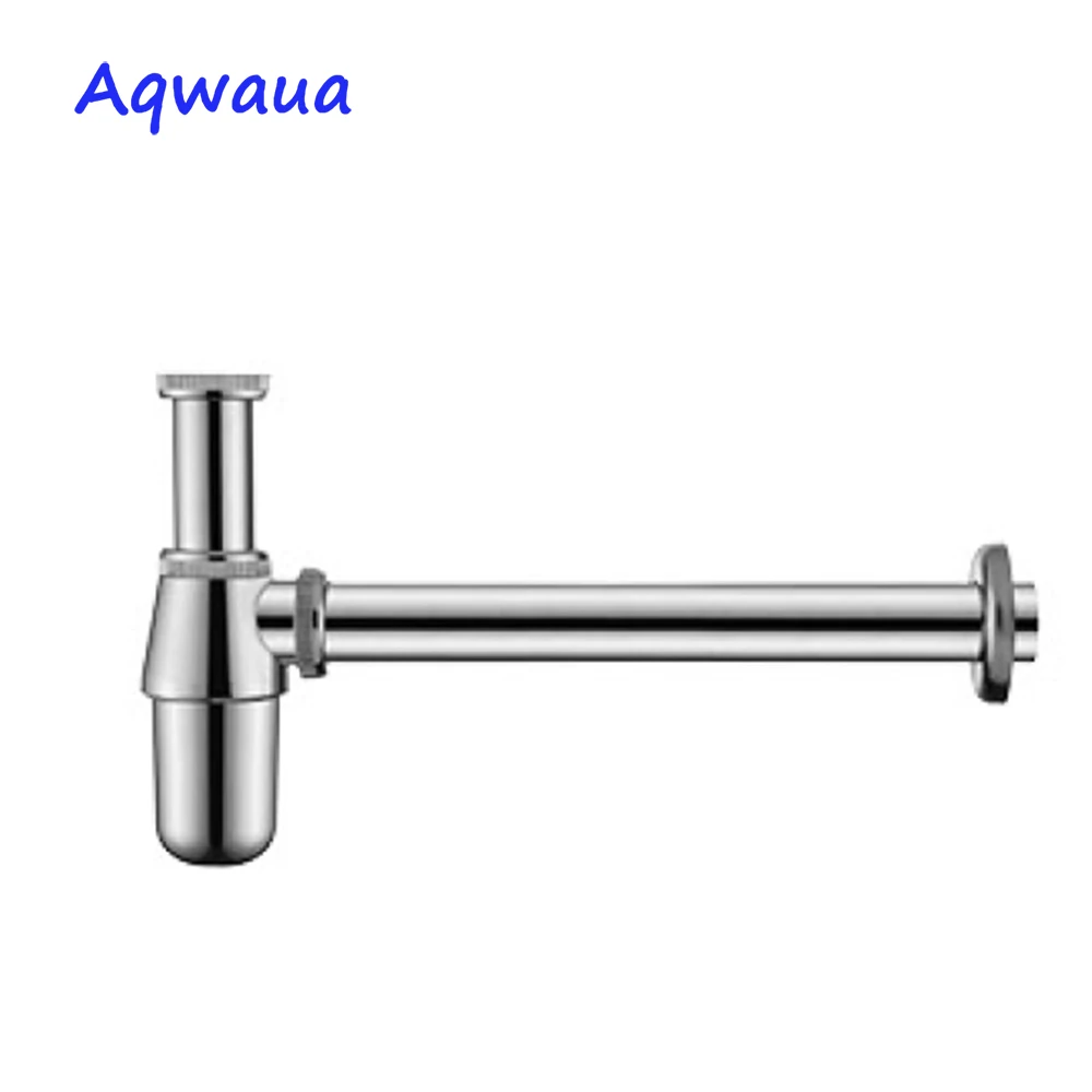 Aqwaua Bottle Trap P-Trap Drain for Bathroom Vanity Sink Sewer Stainless Steel Kitchen Accessories