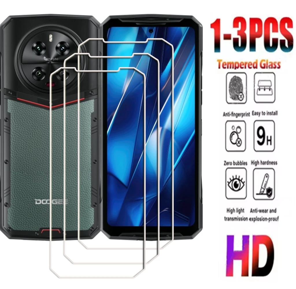 1-3PCS 9H HD Tempered Glass For DoogeeV40Pro DoogeeV40 V40Pro DK10 6.78" Doogee V40 Pro Screen Protector Cover Film