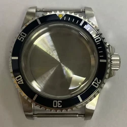 Dome Acrylic Glass Retro Case 39.5mm, Bidirectional Bezel 316L Stainless Steel Watch Case, for NH35 NH36 Mechanical Movement