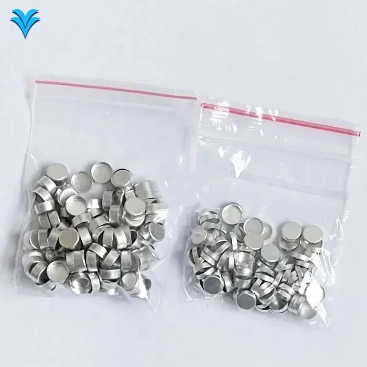 TGA & DSC pans for For SETARAM (Crucibles) 6.7*3mm Aluminum Sample Pans with cover 100 pieces / pack