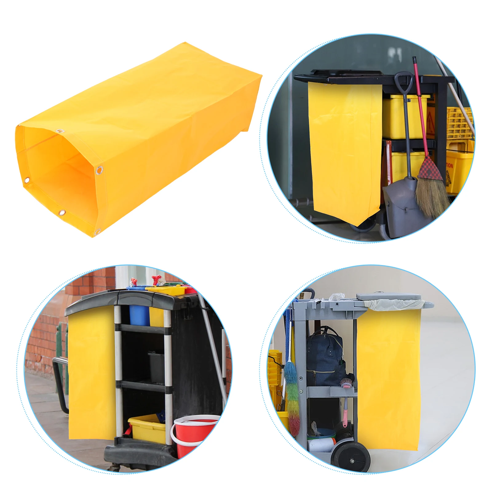 

Linen Storage Bag Clothing Collection Cart for Housekeeping Oxford Bags Housekeepers Accessory Utility Carts Cleaning