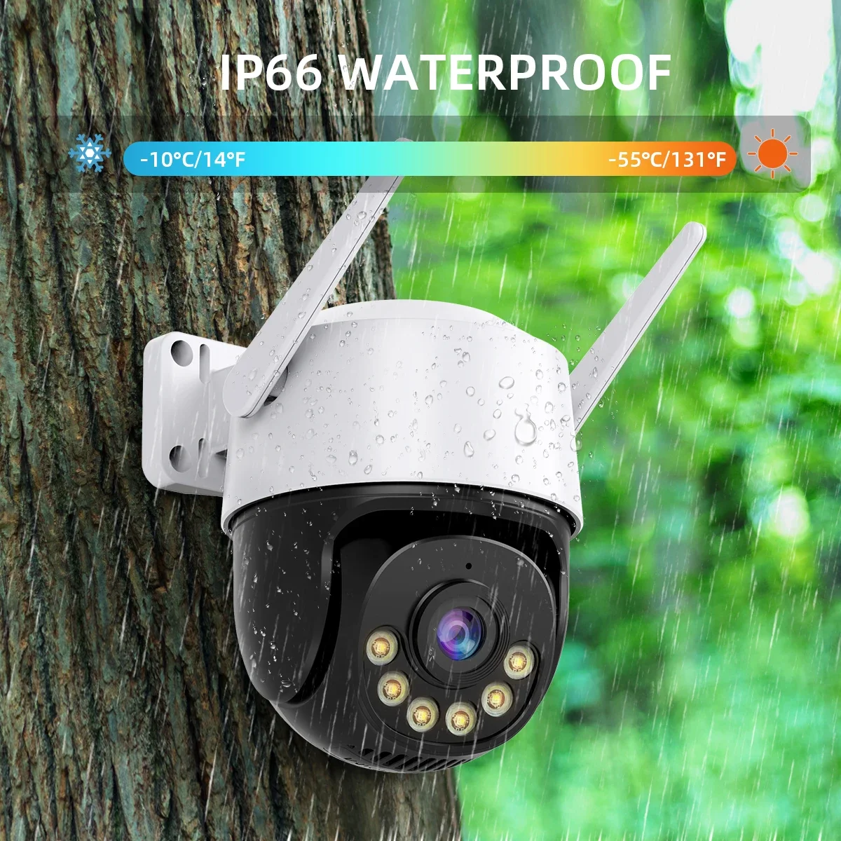 ICSEE 4K 8MP PTZ Camera 5MP Speed Dome Auto Tracking Two Way Audio Color Night Vision Outdoor Waterproof WIFI Security Camera