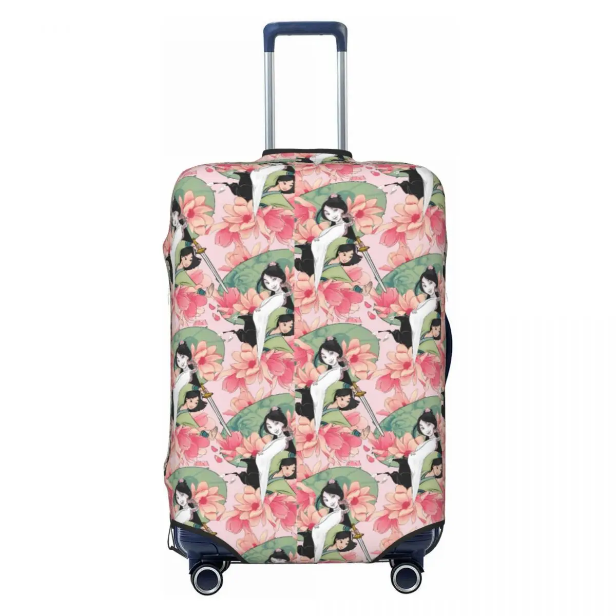 

Custom Mulan Cartoons Hot Luggage Cover Cute Movies Suitcase Protector Covers Suit For 18-32 inch