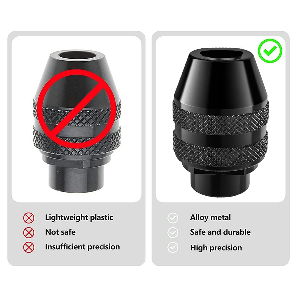 Nuevo portabrocas, 1/32 a 1/8, repuesto 4486, broca sin llave, eje de portabrocas, herramienta rotativa, Kit adaptador de cambio rápido