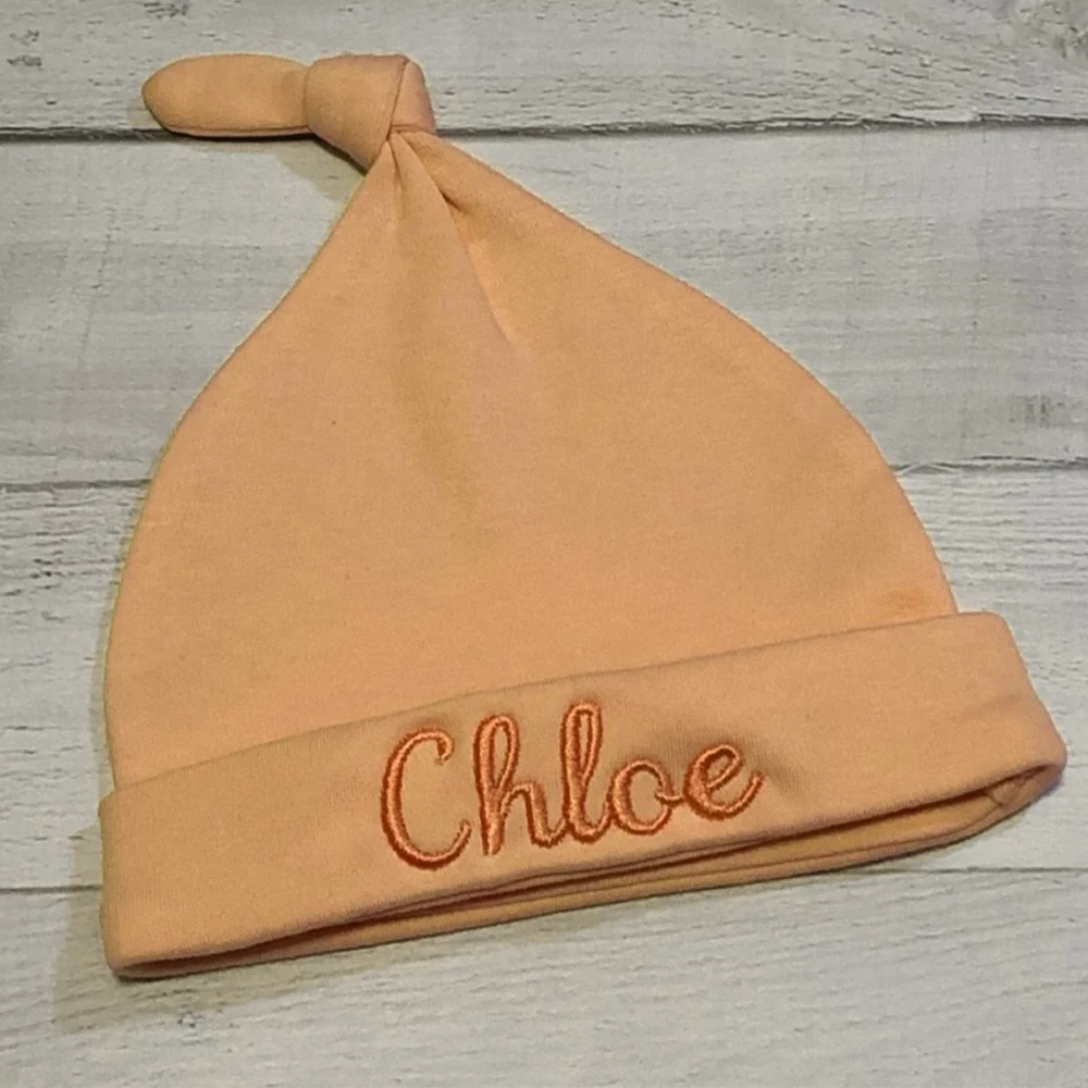 Custom Embroidered Baby Hat,Personalized Name Monogram Hat Baby Shower Gift Hat Newborn Boys Girls Cotton Hat with Name 0-3Month