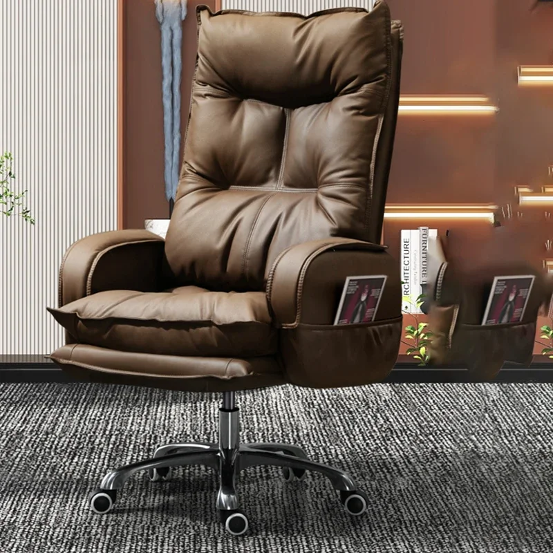 Reading Comfortable Office Chair Computer Gaming Accent Leather Armchair Office Chair Comfy Chaise De Bureau Furnitures