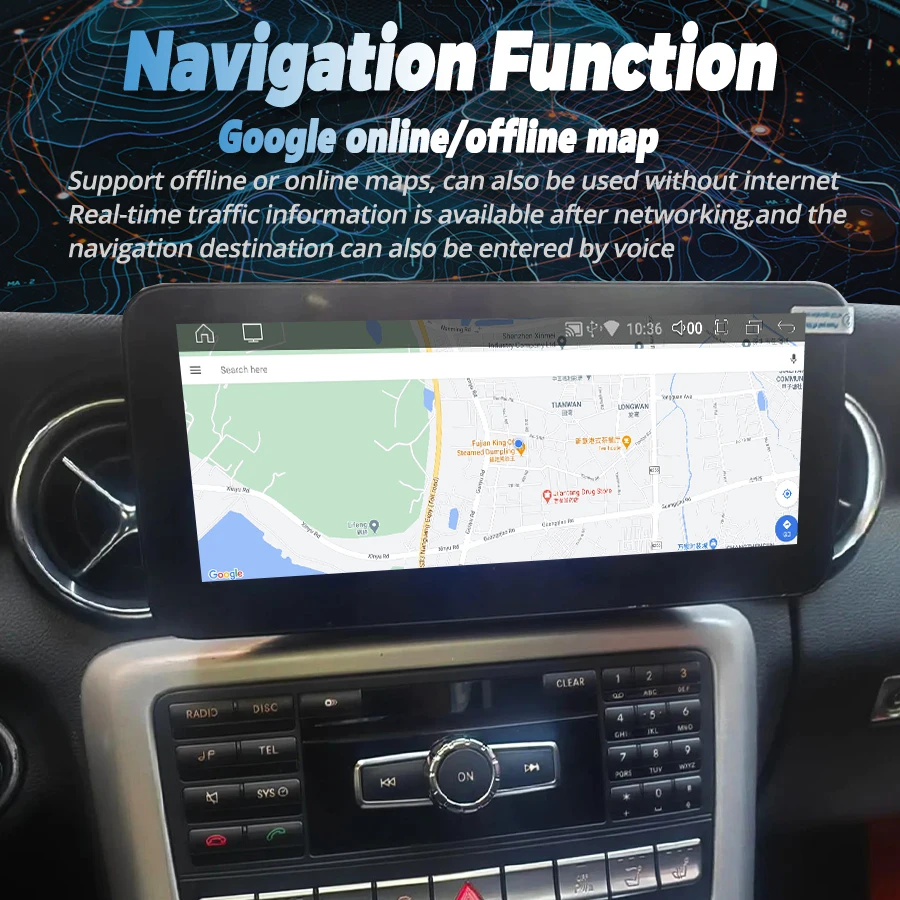 10.25inch For Mercedes Benz L R172 SL SLC SLK R231 SLK30 SL350 2011-2019 GPS Navigation Android Multimedia Auto Radio Carplay
