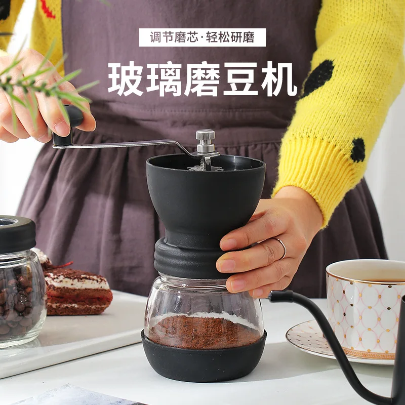 取り外し可能なハンドル付きハンドコーヒーグラインダー、ステンレス製ポータブルミル（アウトドア用）、大量注文可能